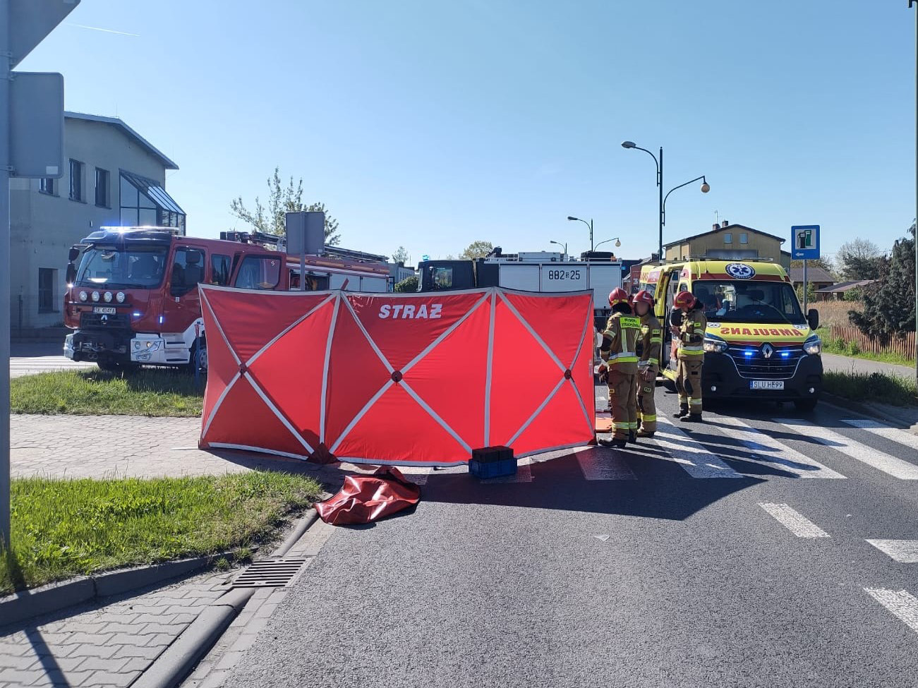 Tragiczny wypadek na ul. Oleskiej w Lublińcu ZDJĘCIA