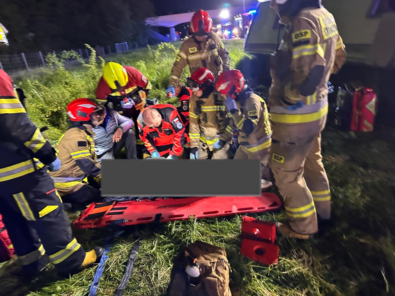 Wypadek autokaru z amerykańskimi żołnierzami na A4